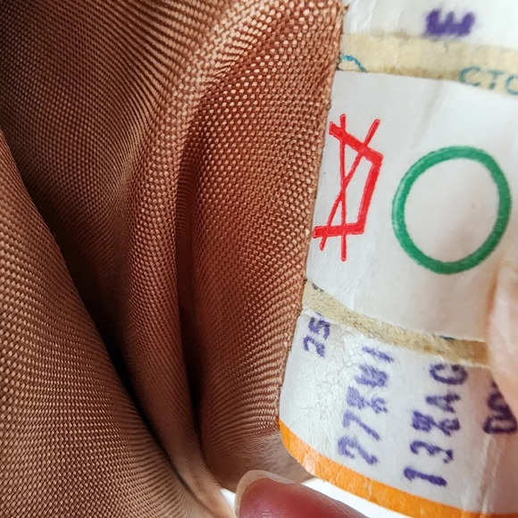 Vintage 70s Tweed Equestrian Preppy Academia Blazer Brown Cream Size 14 - Picture 16 of 16